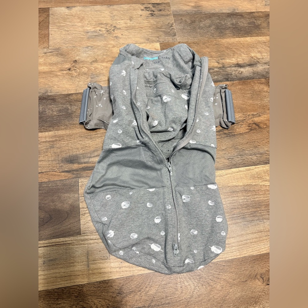 swaddleme Gray Baby Swaddle Sack with Zipper
